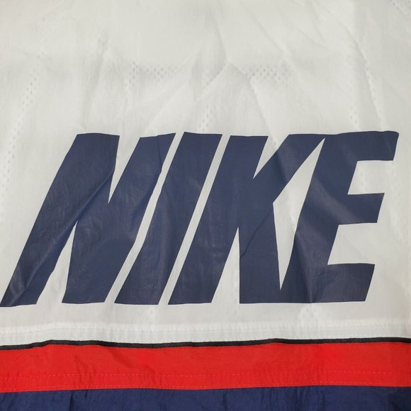 Nike Throwback Basketball ZIP Jacket Men's Size XXL White Blue AV9755-102 NWT - Picture 4 of 11